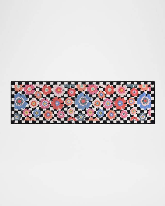 Checked Dolce Vita Indoor/Outdoor Rug, 2'6" x 8'